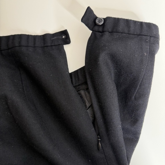 Pendelton - 100% Virgin Wool Midi Pencil Skirt Black - US 12 - Picture 11 of 11